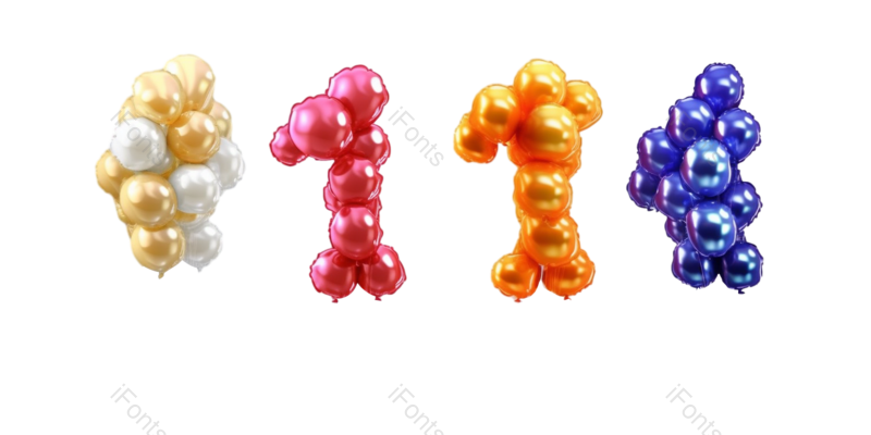 装饰图片,立体元素,热气球PNG,蝴蝶结免抠素材